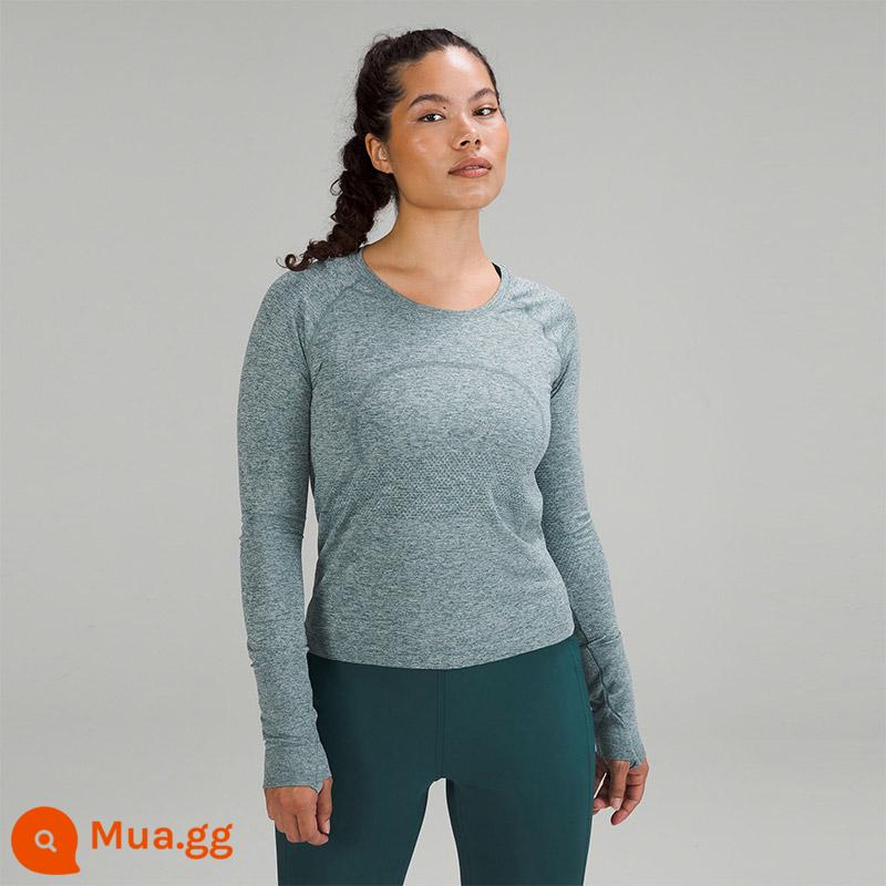 Áo thun thể thao dài tay dành cho nữ Swiftly Tech 2.0 *Race丨lululemon丨LW3FQFS - xanh ngọc bích/trắng