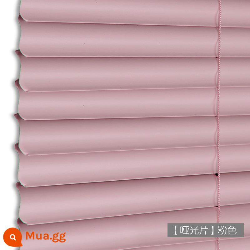 Rèm Venetian PVC Không Đục Lỗ CR9 Cho Phòng Thay Đồ, Nhà Bếp, Phòng Tắm, Tấm Che Nắng Chống Thấm Nước Và Chống Dầu, Tấm Che Nắng Nâng - [Tấm mờ]Hồng