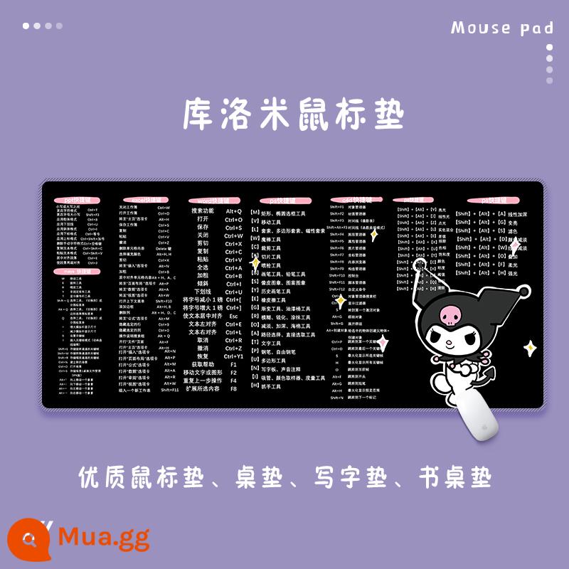 Miếng lót chuột Kulomi ngoại cỡ cô gái dễ thương chơi game chống thấm nước để bàn văn phòng máy tính lớn miếng lót bàn phím để bàn - D199 (3)