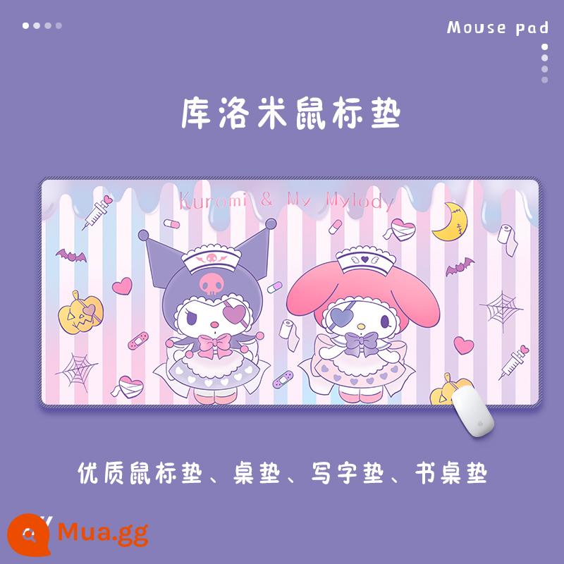 Miếng lót chuột Kulomi ngoại cỡ cô gái dễ thương chơi game chống thấm nước để bàn văn phòng máy tính lớn miếng lót bàn phím để bàn - Mai D199 (41)