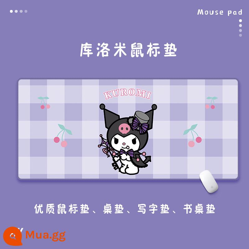 Miếng lót chuột Kulomi ngoại cỡ cô gái dễ thương chơi game chống thấm nước để bàn văn phòng máy tính lớn miếng lót bàn phím để bàn - nâu nhạt D199 (58)