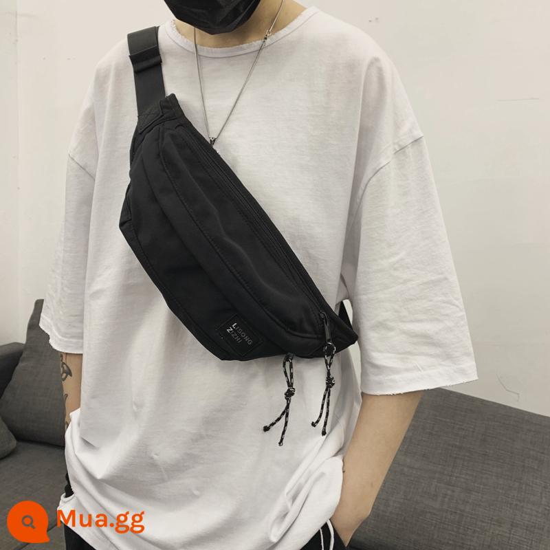 Túi thương hiệu thủy triều Nhật Bản Thể thao Thể thao Túi bỏ túi Casual Túi Messenger Messenger Messenger Boy Bag Bag Bag Bag Back Backpack nhỏ - đen 003