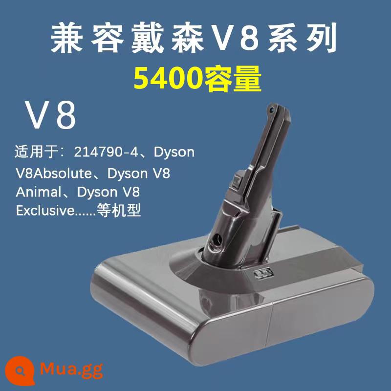 Thích hợp cho máy hút bụi Dyson không phải pin chính hãng V6V7V8V10 đáy thay thế pin lithium phụ kiện tương thích - [Thích ứng với tất cả các dòng V8] Phiên bản 5400mah, thời lượng pin siêu dài và sức mạnh mạnh mẽ