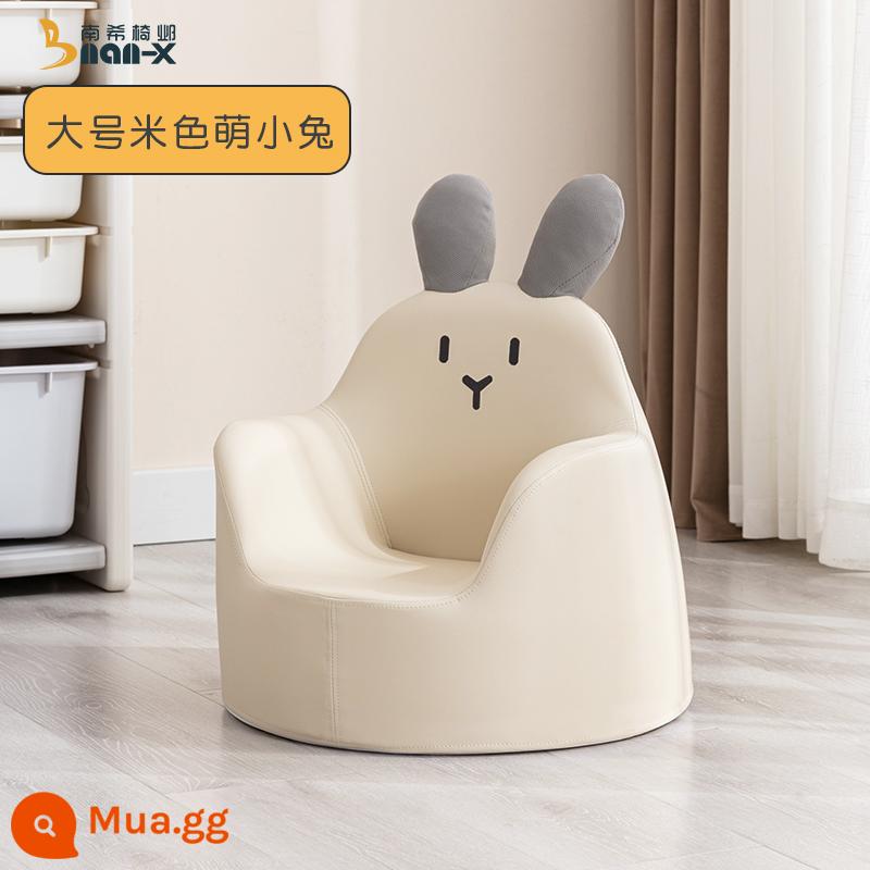 Ghế sofa trẻ em Nancy Ghế sofa trẻ em Ghế hoạt hình dễ thương Cô gái công chúa Góc đọc sách Học ngồi trên ghế sofa - [Kích thước lớn] Chú thỏ dễ thương màu be (Dành cho trẻ từ 1 đến 12 tuổi)