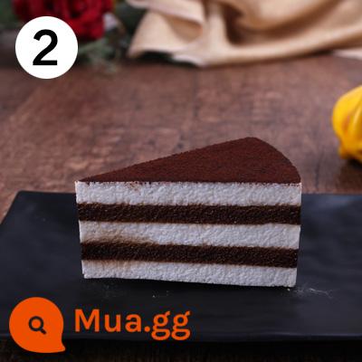 Mô phỏng mô hình bánh nhỏ tiramisu John Denny nhỏ West point cắt lát bánh tráng miệng mẫu món tráng miệng tùy chỉnh - Số 2 Bánh Tiramisu 3 Tầng