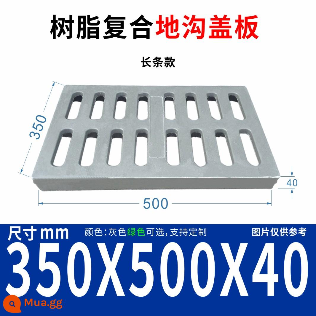 Nhựa composite bao phủ xuống mương nước mương mương nước bao phủ tấm nước mưa nhà bếp -made chống rò rỉ lưới tản nhiệt - 350*500*40