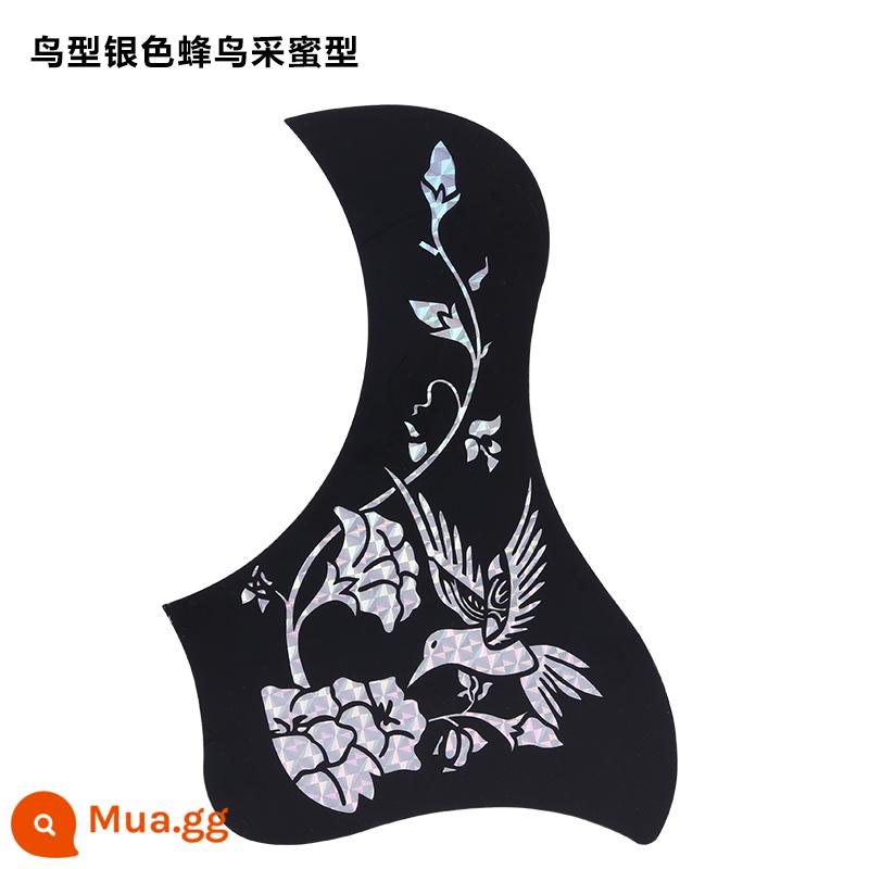 Đàn Guitar Bảo Vệ 41 Inch 40 Inch Dân Gian Cá Tính Phụ Kiện Đàn Guitar Gảy Bảo Vệ Dân Gian Đàn Guitar Bảo Vệ Miếng Dán - Loại chim ruồi bạc