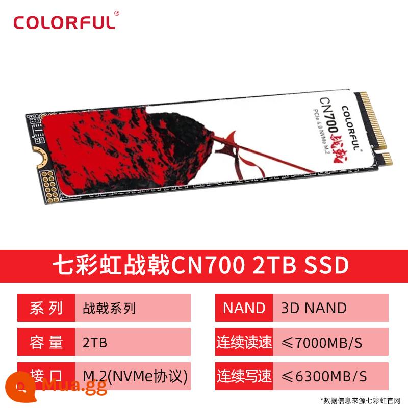 Nhiều màu sắc CN600 512G M.2 SSD máy tính để bàn NVME notebook pcie 4.0 ổ cứng thể rắn 1T - Dây kích CN700 2TB