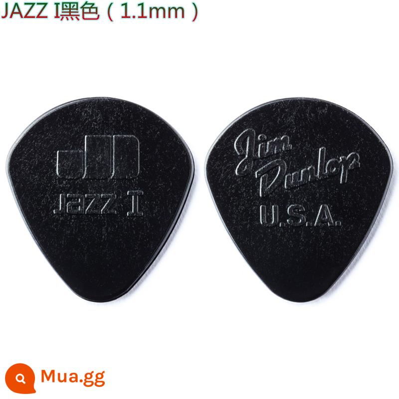 American Dunlop Jazz 3 XL MAX GRIP ULTEX JAZZ 3 gỗ dân gian guitar điện bass mái chèo - JAZZ 1 màu đen (1.1mm)