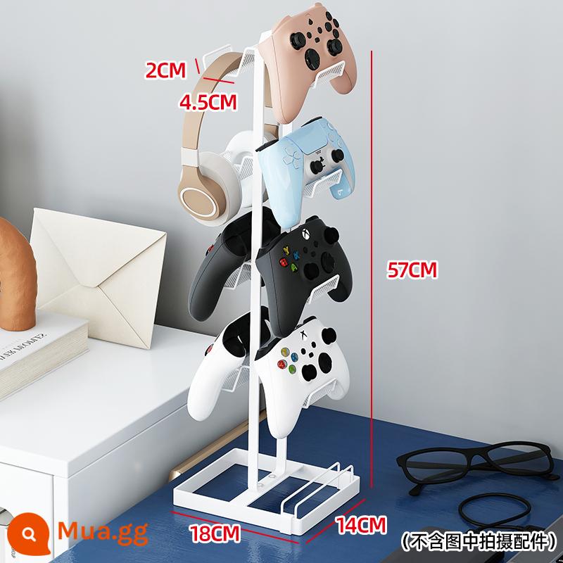 Giá đỡ tay cầm chơi game móc treo tai nghe máy tính để bàn không dây lưu trữ điện thoại di động ký túc xá sáng tạo những điều tốt đẹp giá hiện vật tai nghe nút tai phổ đa mẫu bàn bàn sinh viên đại học bắt đầu đi học kết thúc - (Mẫu 4 lớp) màu trắng