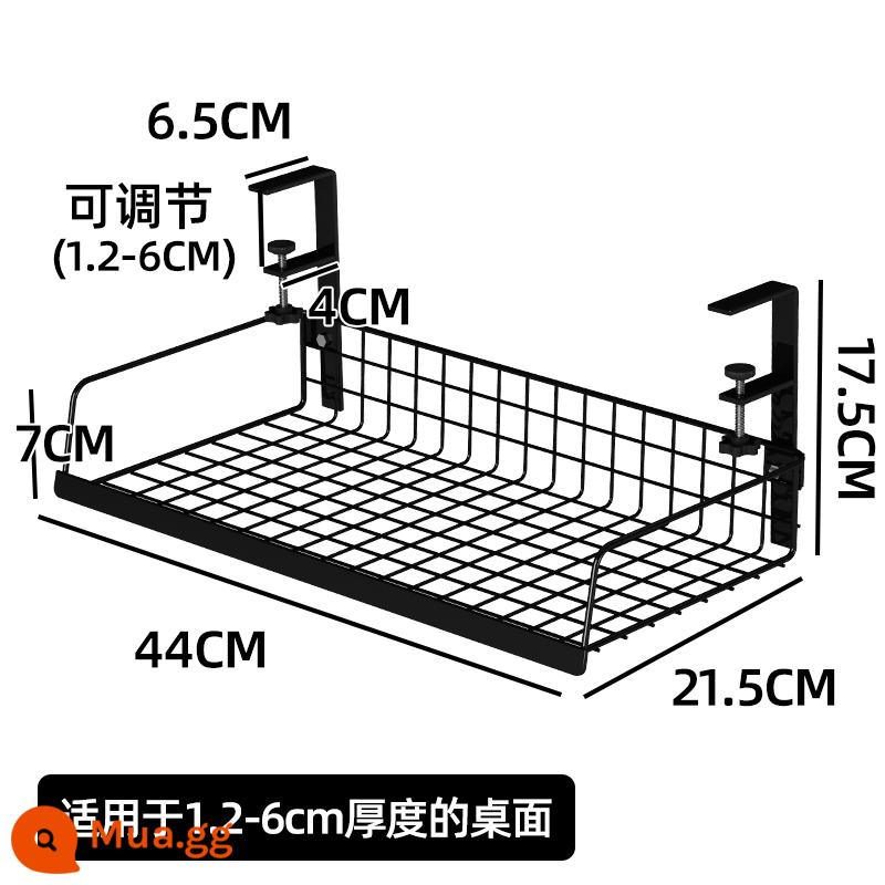 Dưới gầm bàn giá quản lý cáp quản lý cáp hộp khe cắm máy tính đáy bàn đựng cáp dữ liệu dây ổ cắm router wifi gầm bàn - Màu đen nâng cấp thêm kích thước lớn (phiên bản có thể điều chỉnh)