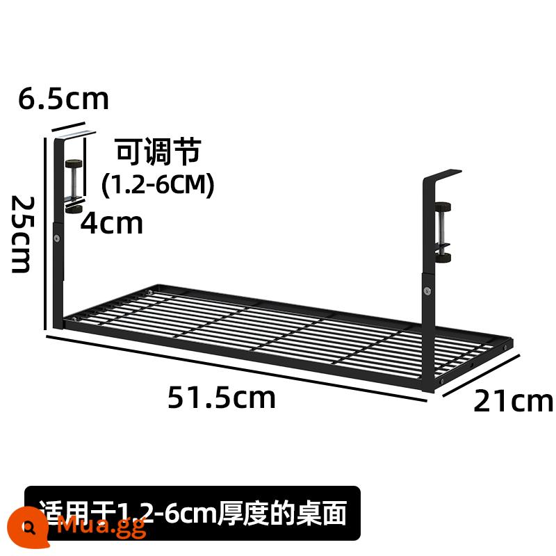 Dưới gầm bàn giá quản lý cáp quản lý cáp hộp khe cắm máy tính đáy bàn đựng cáp dữ liệu dây ổ cắm router wifi gầm bàn - Kiểu 3 rỗng kiểu lớn (màu đen)