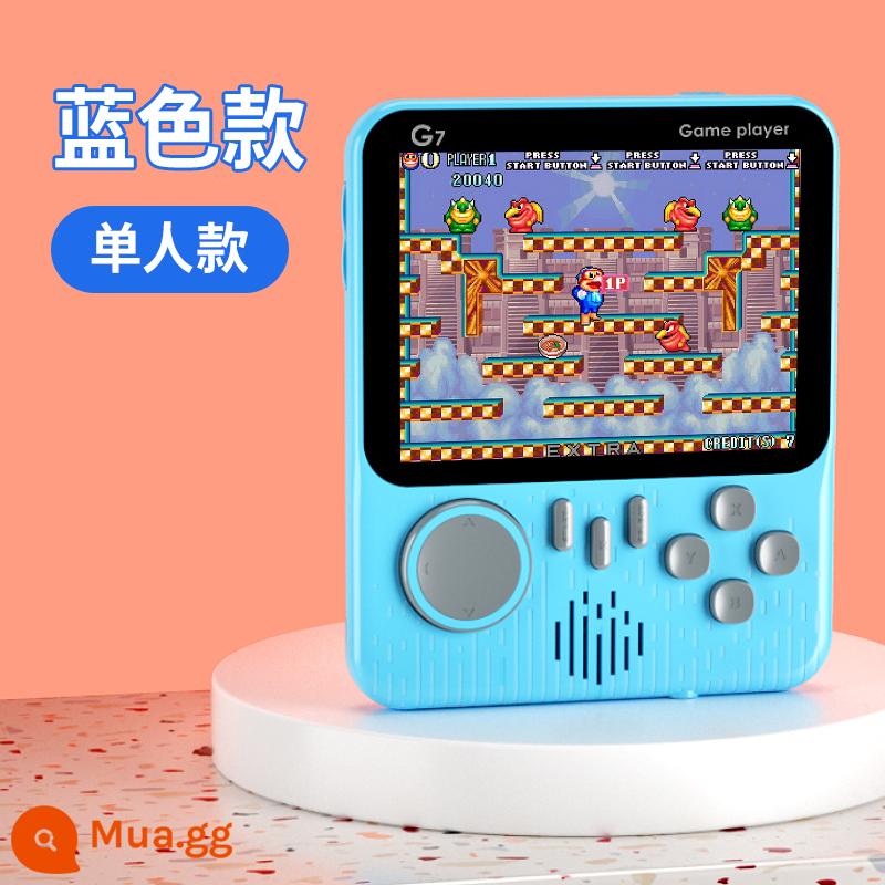 G7 macaron cổ cầm tay chơi game thời thơ ấu hoài cổ cổ điển cầm tay trẻ em siêu mỏng cầm tay 666 trò chơi - G7 Single Model Blue [Trò chơi 666 3,5 inch] Tặng kèm cáp truyền 1,5 mét + cáp sạc