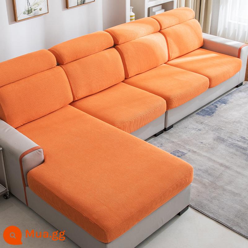 Đan kết hợp đàn hồi đa năng bao gồm tất cả ghế sofa bốn mùa đa năng đệm lưng bọc ghế sofa đệm - sức sống cam