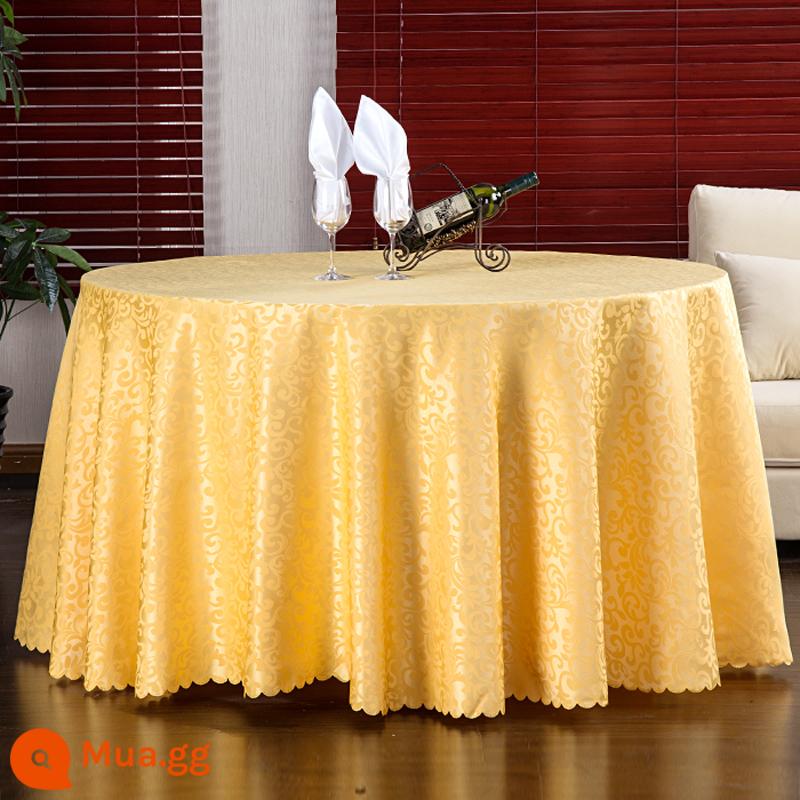 Khách sạn Bàn vải vải nghệ thuật Nhà hàng Tablecloth Nhà hàng Table Vải châu Âu bàn tròn khăn trải bàn tròn tròn bàn trải bàn tròn - Móc đôi-vàng