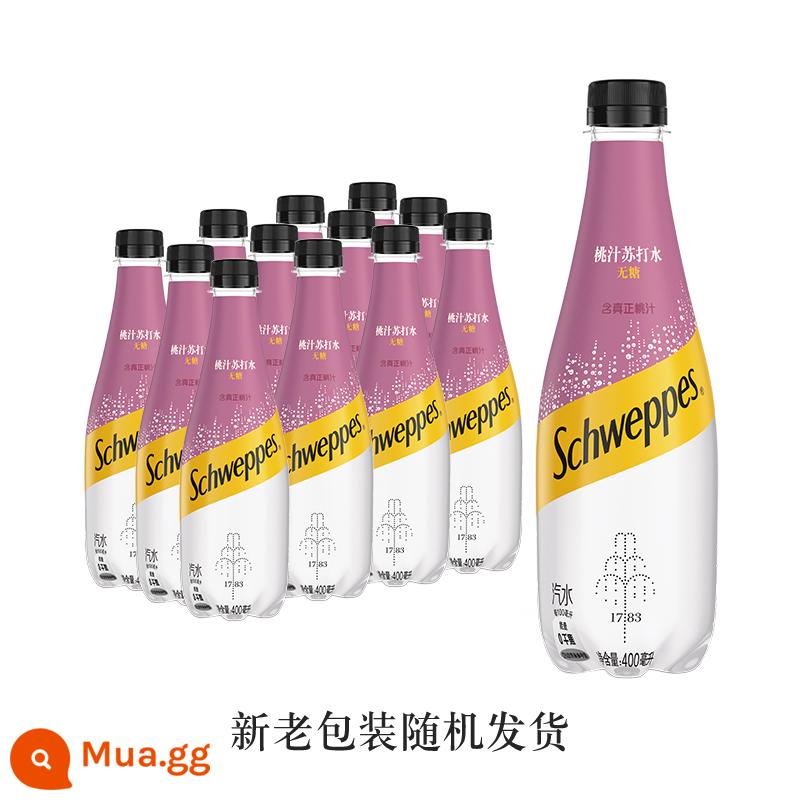 Coca-Cola Yiquan soda nước có ga không đường hương chanh đào nước giải khát có ga FCL 400ml * 12 chai - Nước ép đào 400ml*12 chai