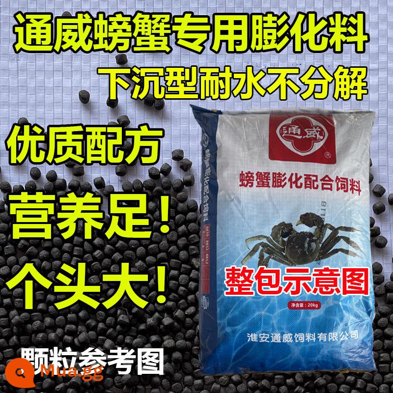 Tongwei cỏ cá chép thức ăn protein cao hồ chứa hạt lớn ao nuôi cá chép đặc biệt cá trích cá chép cá diếc thức ăn cá chép - Thức ăn cua 40 pound 36 hàm lượng protein