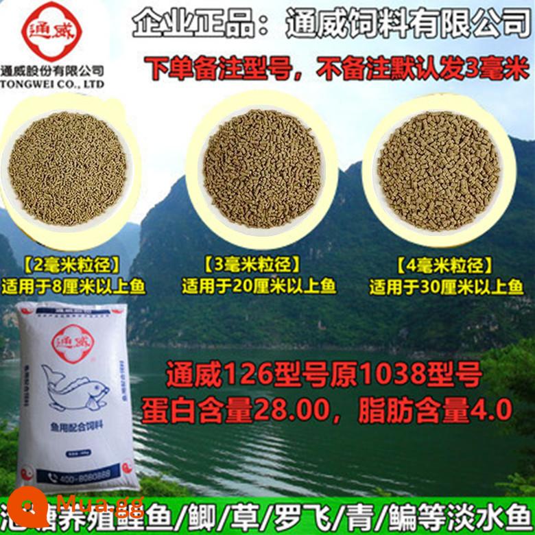 Tongwei cỏ cá chép thức ăn protein cao hồ chứa hạt lớn ao nuôi cá chép đặc biệt cá trích cá chép cá diếc thức ăn cá chép - Loại 126 nguyên bản 1038 [1 catties] vật liệu chìm bị cấm dùng cho bể cá