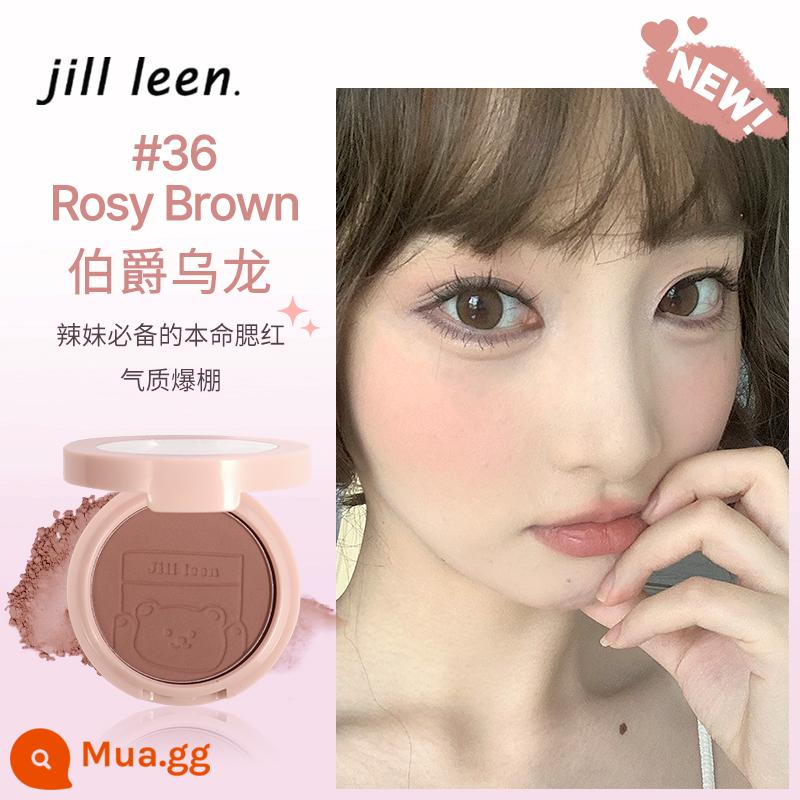 Bột thịt JILL LEEN má hồng đào bột ngọc trai với đèn flash mờ kem chống thấm nước cam làm sáng tông màu da mặt trời đỏ nữ - 36#Bá Tước Ô Long