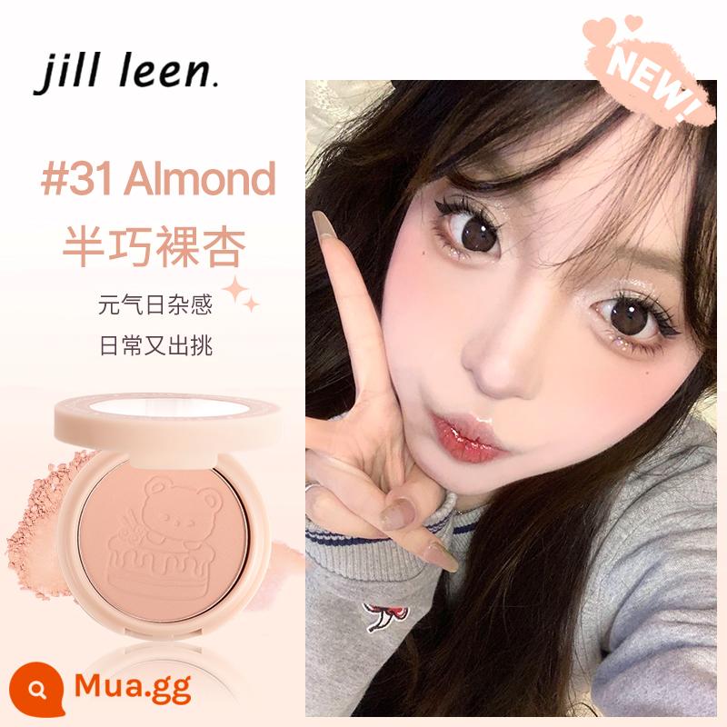 Bột thịt JILL LEEN má hồng đào bột ngọc trai với đèn flash mờ kem chống thấm nước cam làm sáng tông màu da mặt trời đỏ nữ - Vải kaki màu thẫm