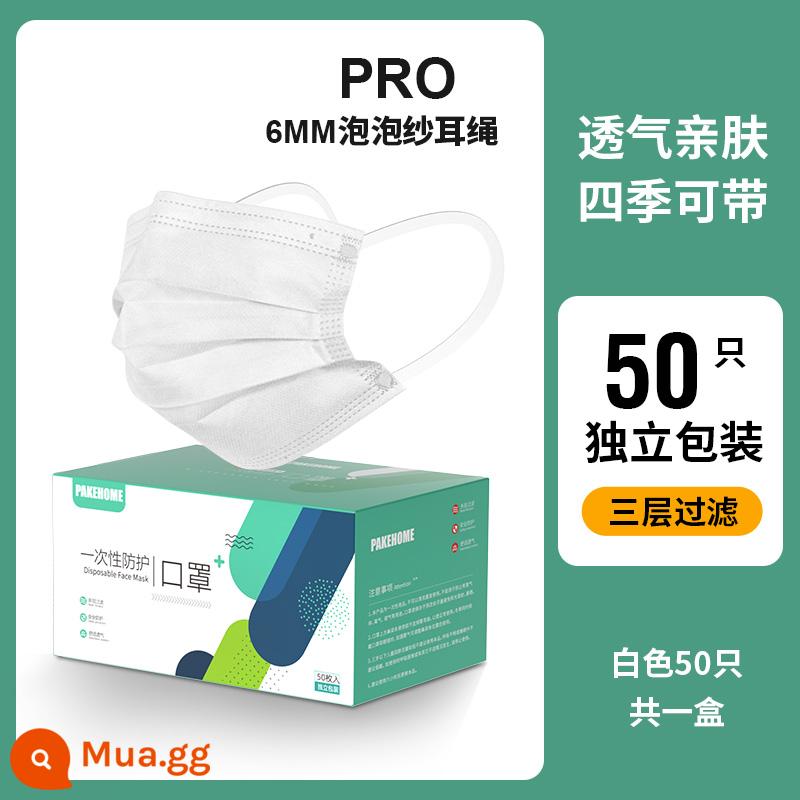 Mặt nạ đen một -giờ mặt nạ kem chống nắng và thời trang mùa đông thoáng khí - Dây đeo tai siêu rộng 3 lớp-50 màu trắng được quản lý cửa hàng khuyên dùng