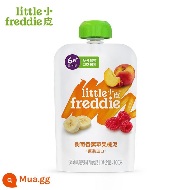 [Mặt hàng thứ ba 0 nhân dân tệ] Xiaopi Fruit Puree Trẻ sơ sinh Prune Apple Puree Rau Puree 6 tháng tuổi Đồ ăn nhẹ không chủ yếu cho bé - [Món khai vị chua ngọt] June + Raspberry Banana Apple Peach Puree 100g