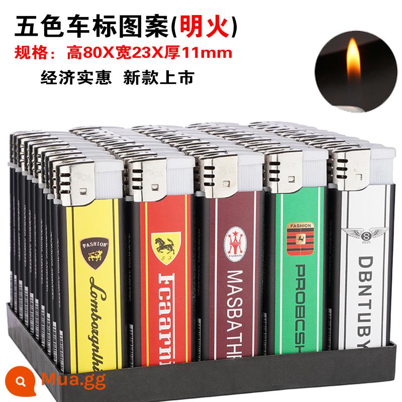 [Nguồn xưởng sản xuất] 50 cái bật lửa hộ gia đình chống cháy nổ dùng một lần Mingnan Pu cửa hàng tiện lợi siêu thị miễn phí vận chuyển - Xe thể thao sang trọng màu xám [ngọn lửa]