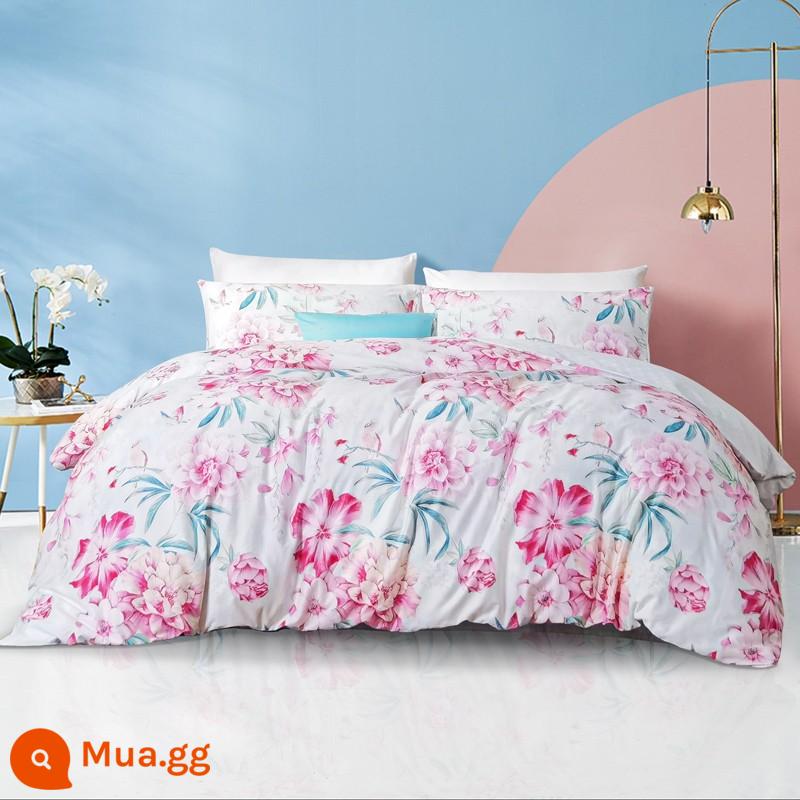 Fu Anna Home Dệt Cotton Cotton Nguyên Chất 1 Phong Cách Đồng Quê Vỏ Chăn 1.8M Đôi Mùa Đông Sản Phẩm Mới - Vỏ chăn đơn-Yunhua Miaoran..