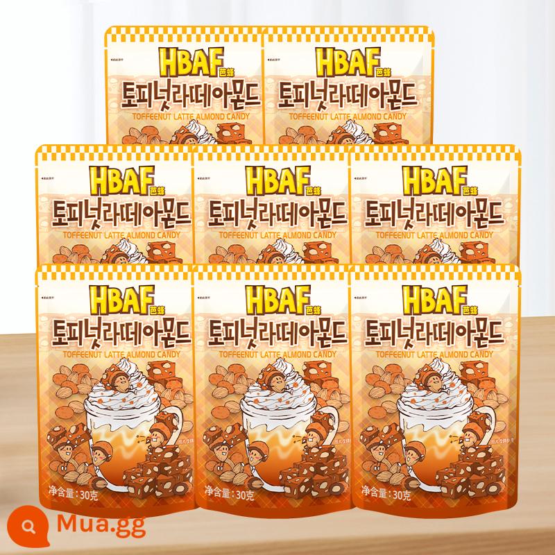 Tom Farm Hàn Quốc Kem Mật Ong Hạnh Nhân Hạt Điều Mù Tạt Hạnh Nhân Hạnh Nhân Snacks Nhập Khẩu - [8 gói] Hạnh nhân hương kẹo bơ cứng 30g*8 gói