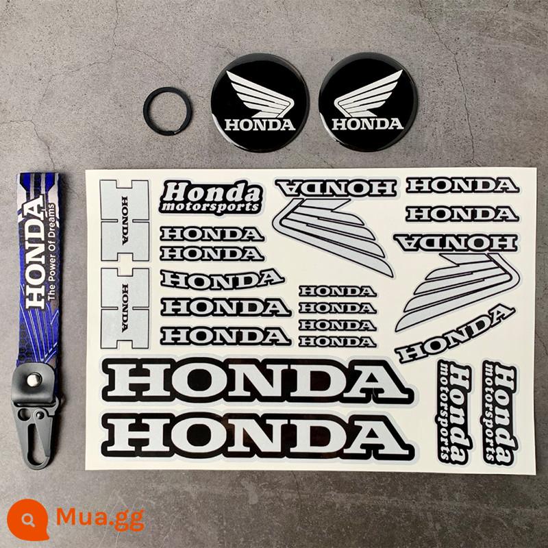 Thích hợp cho đầu máy xe máy Honda giấy dán phản quang trang trí chống thấm nước xe máy HONDA dán bình xăng xe đạp sửa đổi đề can - Bộ phản quang nhập khẩu bạc chất liệu nhập khẩu