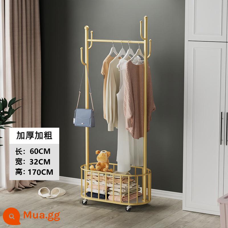 Nhật Bản LP phòng ngủ từ sàn đến trần móc treo có giá để đồ lưới áo khoác màu đỏ thanh kệ nhà có bánh xe móc treo có thể tháo rời - Người nổi tiếng trên Internet cùng phong cách nhẹ nhàng sang trọng vàng 60cm-với bảng tổng hợp bánh xe phổ thông