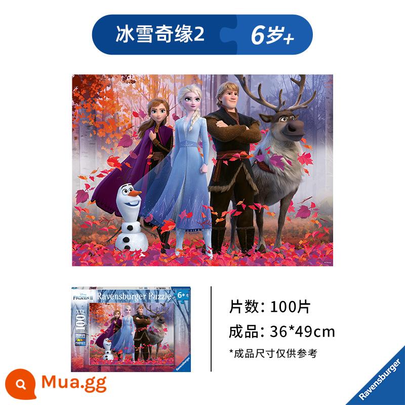 Disney chính thức của trẻ em băng và tuyết, câu đố trẻ em - 100 viên (6 tuổi trở lên) Frozen 2