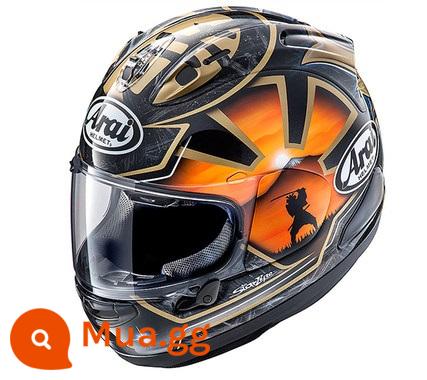 ARAI RX-7X Dongyinglong Đảo Duhanman TT với dao bảo vệ Haydn lợn rừng mắt to theo dõi mũ bảo hiểm đầy đủ đi xe - bảo vệ thanh kiếm vàng vàng