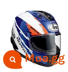 ARAI RX-7X Dongyinglong Đảo Duhanman TT với dao bảo vệ Haydn lợn rừng mắt to theo dõi mũ bảo hiểm đầy đủ đi xe - Honda NSR 250 phiên bản giới hạn màu xanh