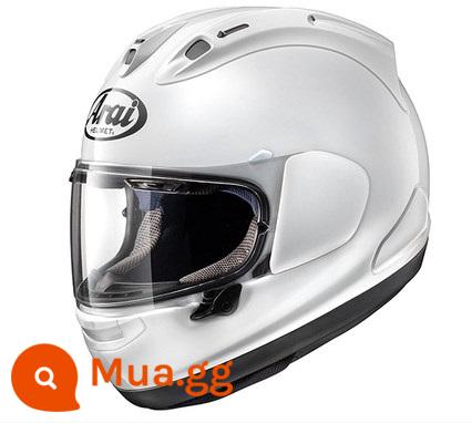 ARAI RX-7X Dongyinglong Đảo Duhanman TT với dao bảo vệ Haydn lợn rừng mắt to theo dõi mũ bảo hiểm đầy đủ đi xe - trắng ngọc trai trắng sáng