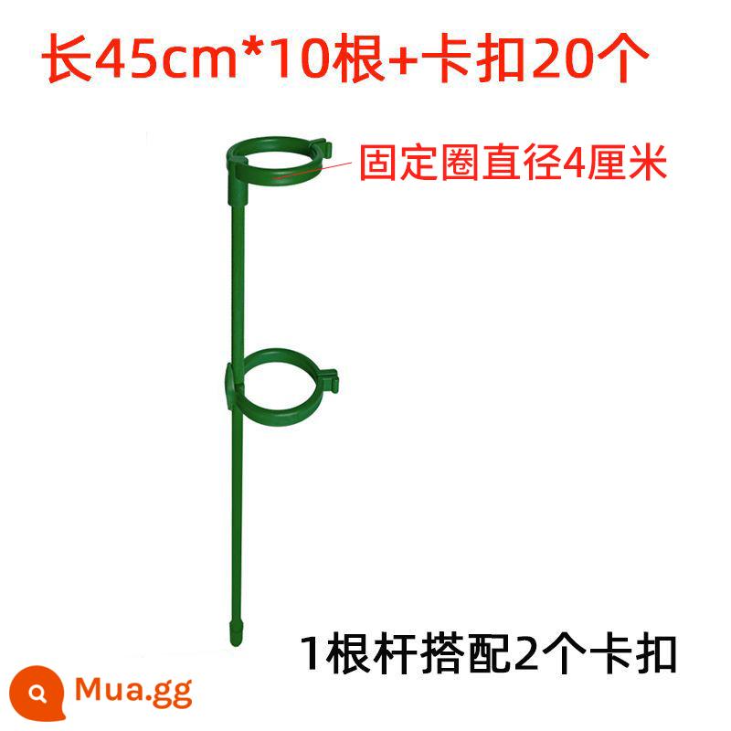 Vật Có Hoa Cố Định Chống Chỗ Ở Kệ Hoa Làm Vườn Hỗ Trợ Đơn Cực Sân Vườn Ngoài Trời Hoa Hồng Leo Cây Nho Cẩm Tú Cầu Hỗ Trợ Hoa Giá Đỡ - Đường kính lớn cao 45 cm [10 chiếc] kèm 20 khóa cố định