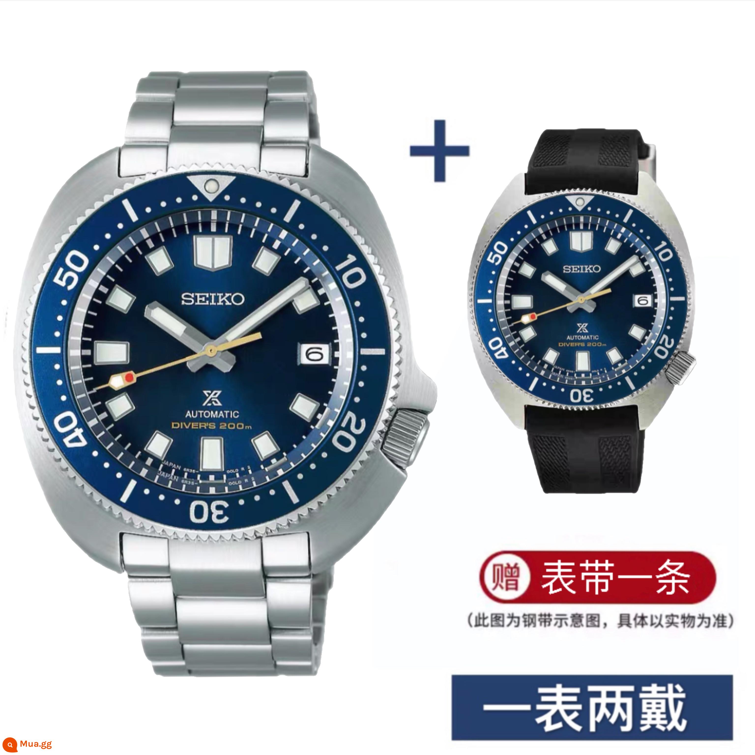 Hàng mới seiko Đồng hồ nam cơ tự động nhập khẩu Nhật Bản Seiko 5 đồng hồ thể thao nam SRP599J1 - SPB183J1 đáy dày đặc bằng thép màu xanh + băng được cung cấp