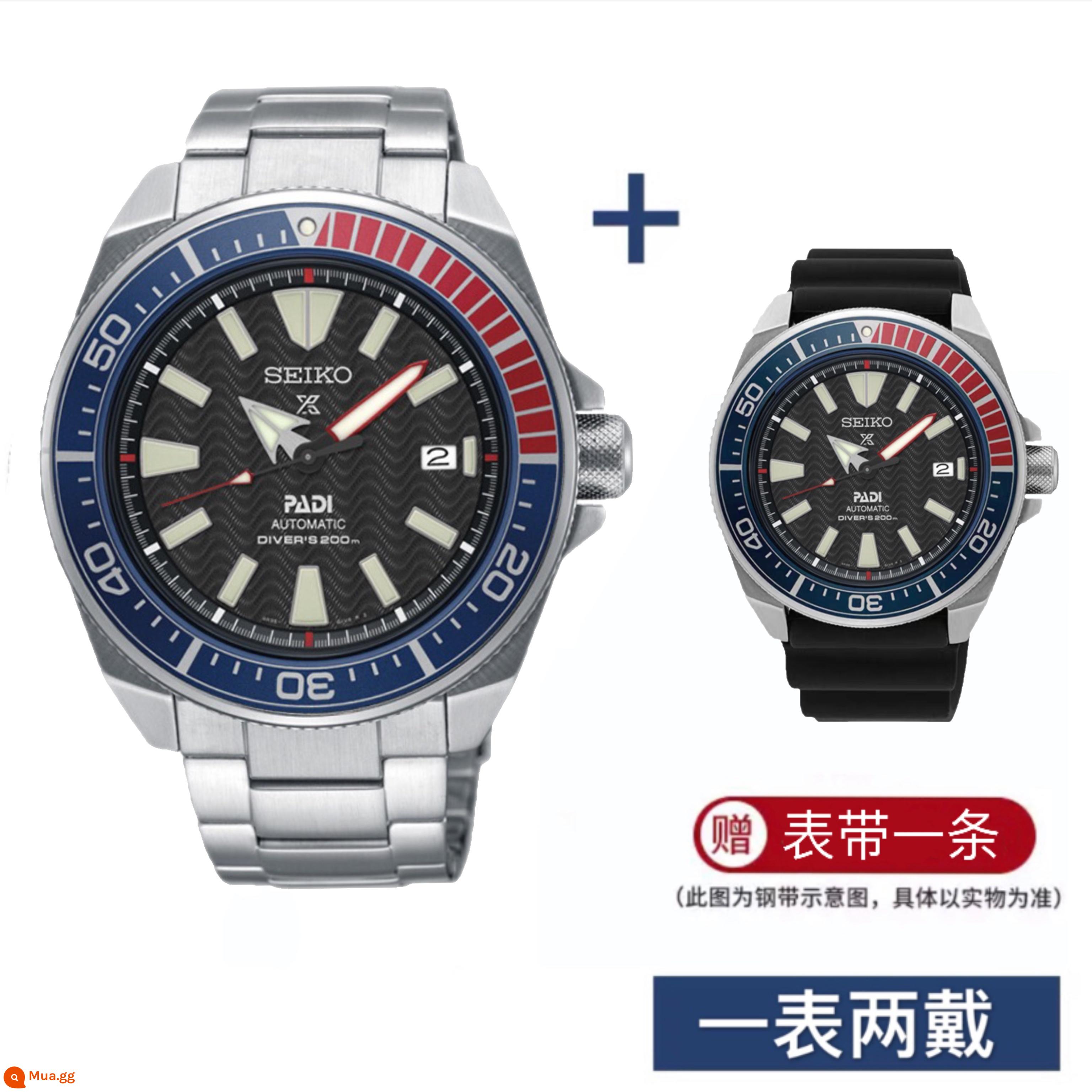 Hàng mới seiko Đồng hồ nam cơ tự động nhập khẩu Nhật Bản Seiko 5 đồng hồ thể thao nam SRP599J1 - SRPB99J1 đáy dày đặc bằng thép đen + băng miễn phí