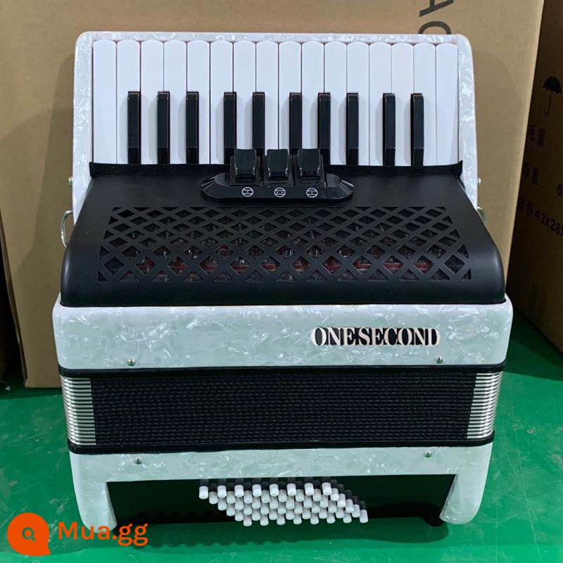 Một thứ hai thương hiệu đàn accordion nhạc cụ người lớn trẻ em mới bắt đầu 120/96/60/48 bass chơi chuyên nghiệp Đức cây sậy - 48 trầm trắng