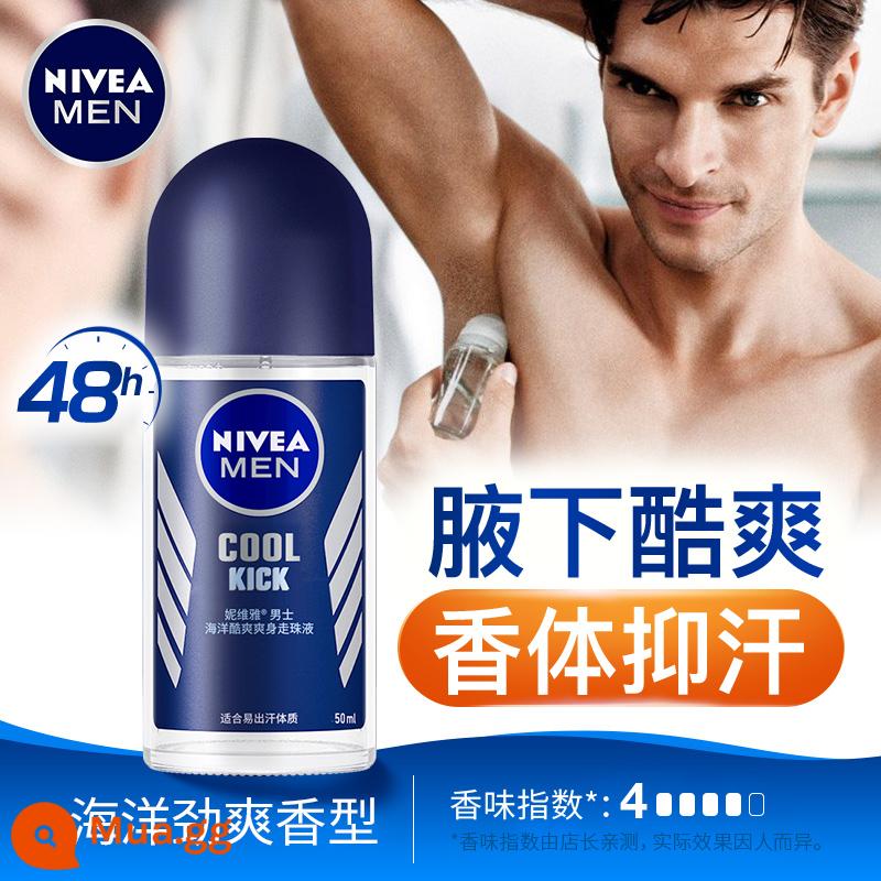 Nước hoa dạng cuộn Nivea lăn khử mùi dành cho nữ lăn nách nam hương thơm lâu nước hoa toàn thân dạng lăn dạng xịt sảng khoái hạt mồ hôi cơ thể hương thơm nhẹ - [Giảm giá] Hạt lăn mát lạnh Ocean dành cho nam 50ml