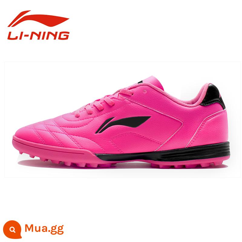 Giày đá bóng Li Ning nam nữ gãy đinh người lớn TF bé trai và trẻ em học sinh giày tập chân da cỏ nhân tạo chính hãng - [Chống mài mòn, chống trượt, thoáng khí] Bột trái cây huỳnh quang/đen/bạc cơ bản mới