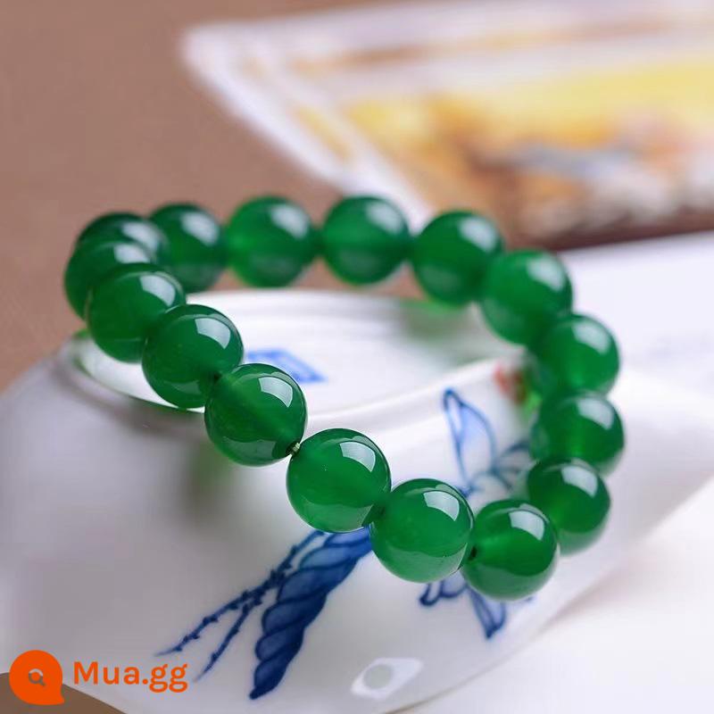 Ngọc trai nước ngọt tự nhiên và ngọc nữ Tian Jade với hạt opal tourmaline với hạt 009F - Vòng tròn đơn màu xanh lá cây 8m chrysoprase