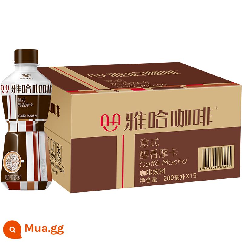 Đồng phục Yaha cà phê đá 450ml * 15 chai full box trọn gói ưu đãi đặc biệt miễn phí vận chuyển sảng khoái pha sẵn cà phê uống latte - [Hộp 280ml*15 chai] Mocha Ý