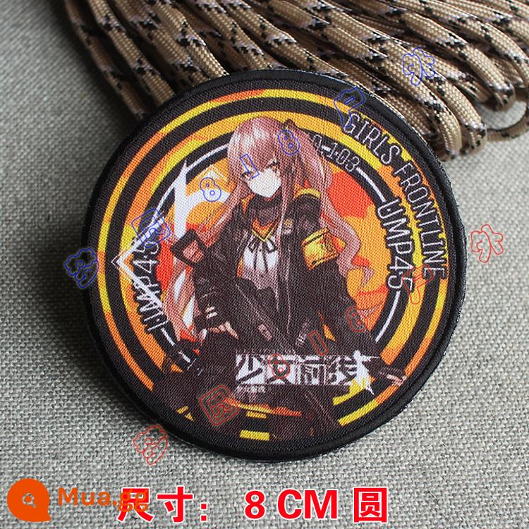 Girls Frontline Velcro Chapter In Armband Gun Girl Hai chiều Ba lô Sticker Griffin 404 Squad Morale Chapter - UMP45 [Q kiểu mới 8cm]