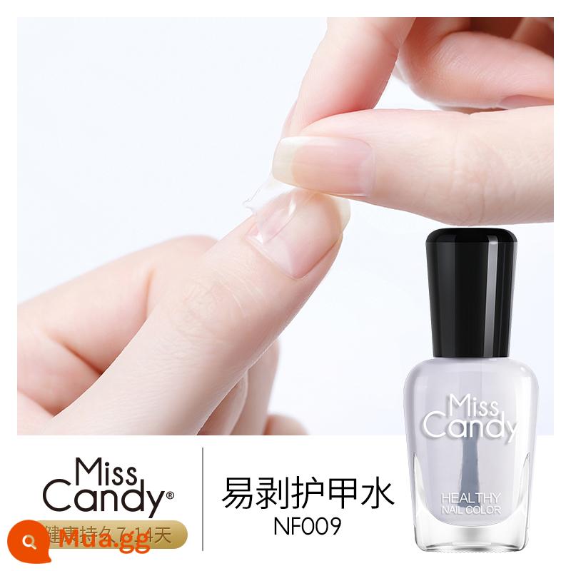 MissCandy khỏe mạnh sơn móng tay giáp dầu dầu nền trong suốt xé được sơn móng tay nữ bền cói sáng sơn móng tay - Nước Giáp Dễ Bóc NF009