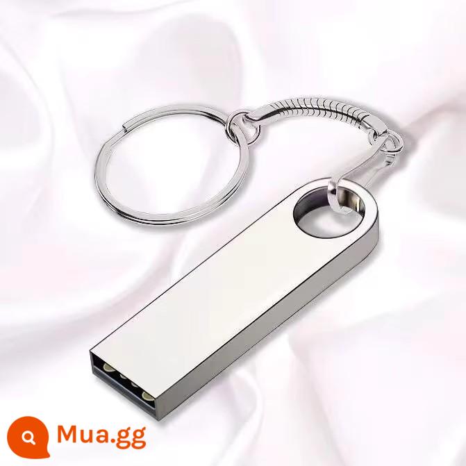 [Dung lượng lớn] Ổ đĩa flash U 128G đa năng cho điện thoại di động và máy tính, ổ đĩa flash USB tốc độ cao 64G phổ biến cho âm thanh và video trên xe hơi - [Cổ điển] Bạc