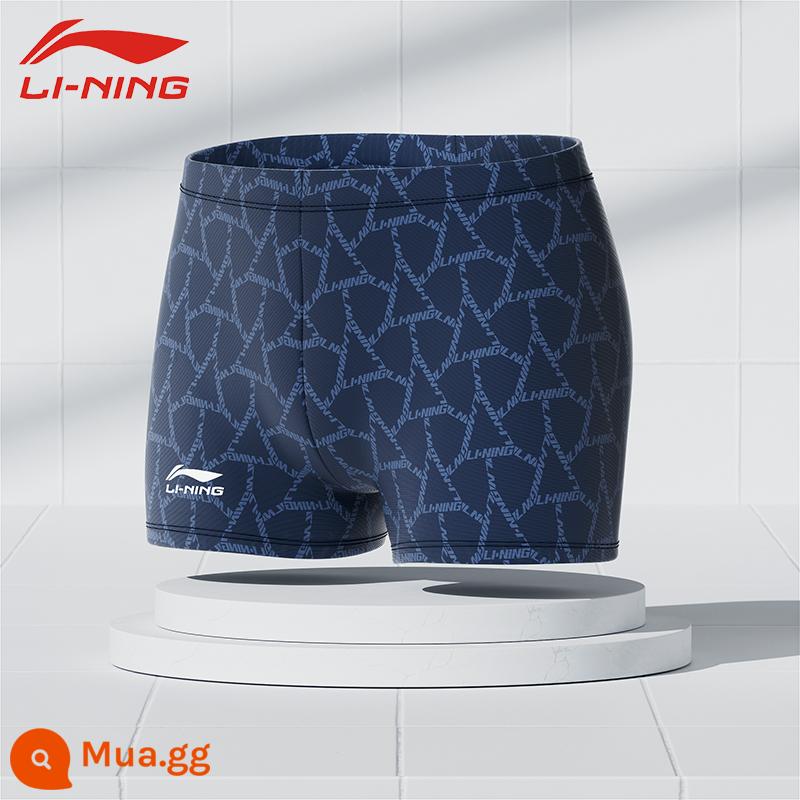 Li Ning Quần Bơi Nam 2023 Mới Áo Tắm Bé Trai Cỡ Lớn Chuyên Nghiệp Chống Xấu Bộ Quần Bơi Suối Nước Nóng Thiết Bị - 848 màu xanh [quần lót boxer--kiểu mới 2023]