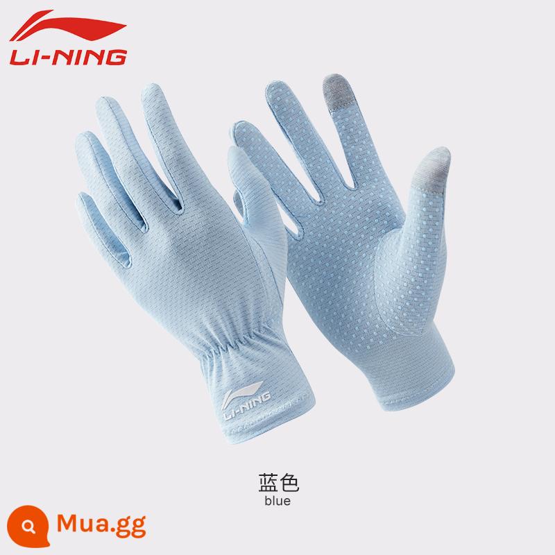 Tay Áo Băng Li Ning Kem Chống Nắng Cho Nữ Băng Lụa Tay Màu Chuyển Đổi Nữ Anti-UV2023 Tay Áo Cho Người Mới Tập Bảo Vệ Cánh Tay Cho Mùa Hè Đi Xe Đạp - [Clearout Sale] Găng tay chống nắng xanh size S - unisex