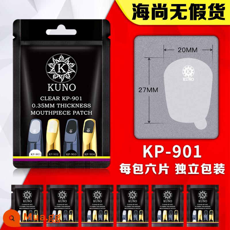 BG saxophone răng miếng đệm clarinet alto sax sáo đầu kim loại miếng răng màu đen trong suốt răng dán clarinet phụ kiện - Jiuye KP-901 sáu viên trong một gói [lớn trong suốt, phù hợp với Zhongsha, Subsha và clarinet]