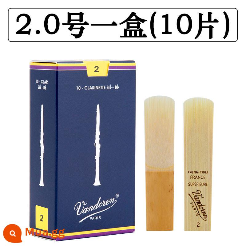 Cậy clarinet Bendlin blue box clarinet sậy dành cho người mới bắt đầu 2.5 No. 3 B Tune nhập khẩu Pháp Vandoren - Wandelin hộp màu xanh B-flat clarinet số 2.0 một hộp + miễn phí vận chuyển